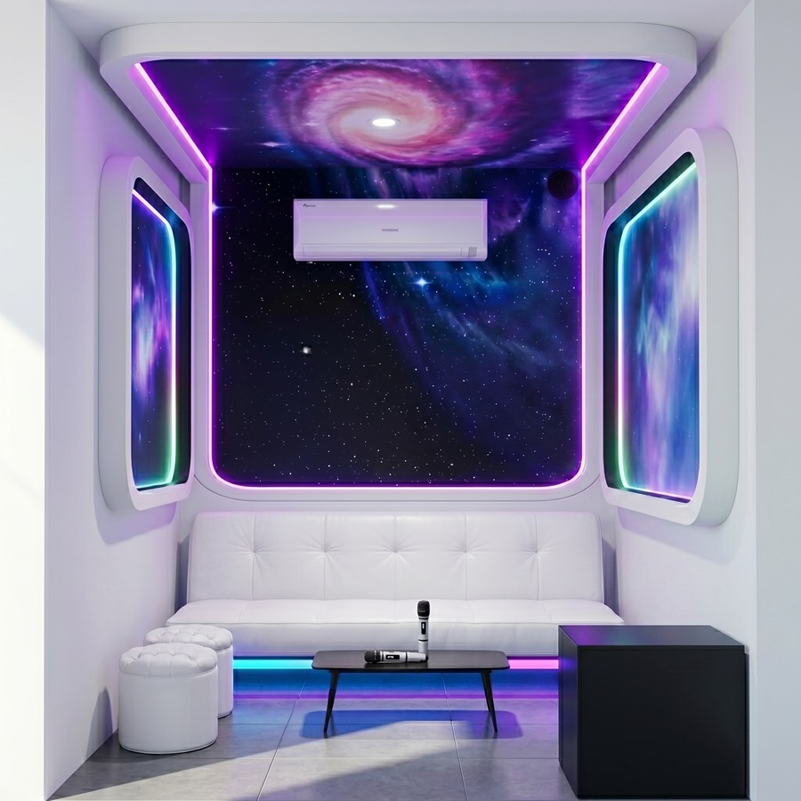 Mẫu thiết kế phòng music Box phong cách Galaxy đẹp nhất hiện nay